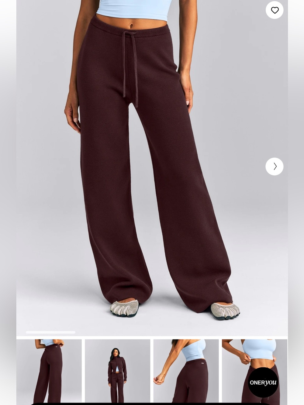 Oner Active Mid Weight Cotton Knit Trouser